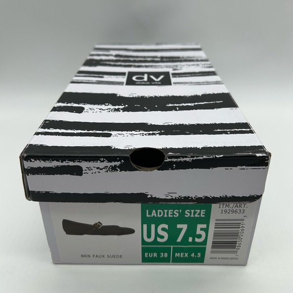 Women’s Brown Mary Jane Flats DV by Dolce Vita Mauryce Size 7.5 New With Box - Picture 11 of 11